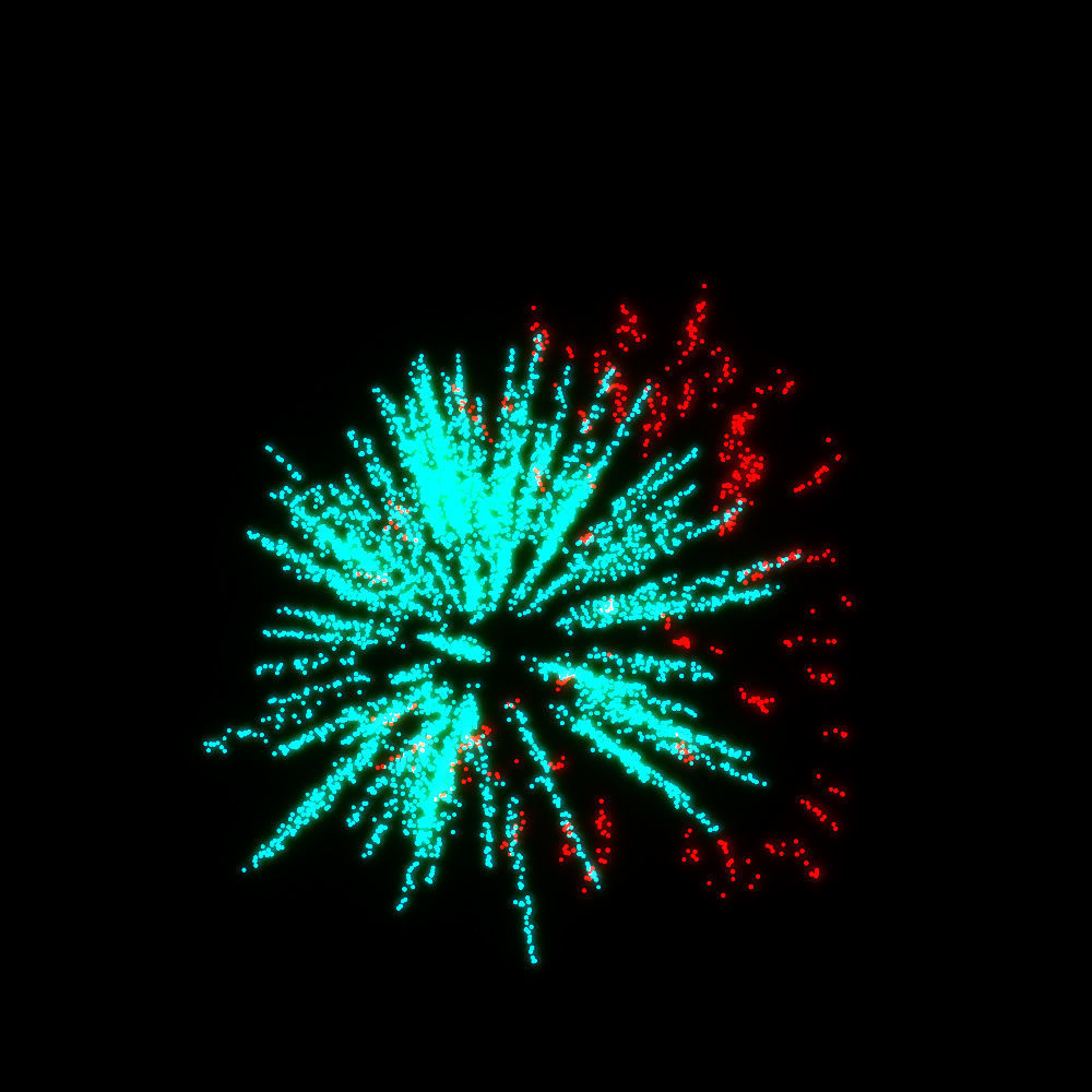 3D fireworks animation from the standard 3d max particle system 3D model_5