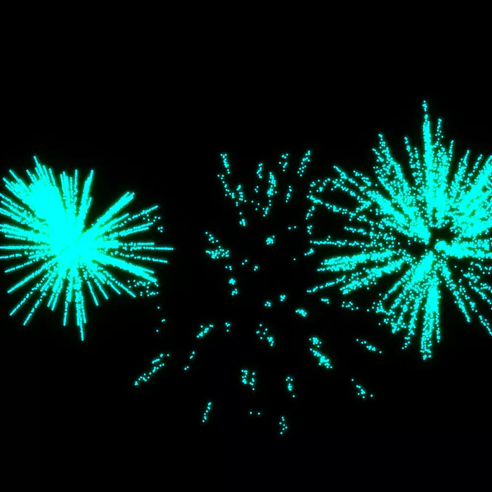 3D fireworks animation from the standard 3d max particle system 3D model_0