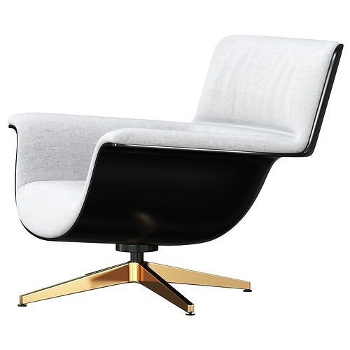 saint luc coach chair 3D model 3