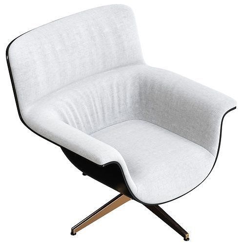 saint luc coach chair 3D model 5