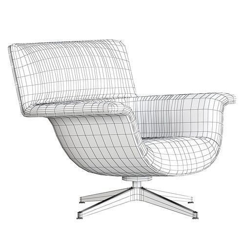 saint luc coach chair 3D model 6