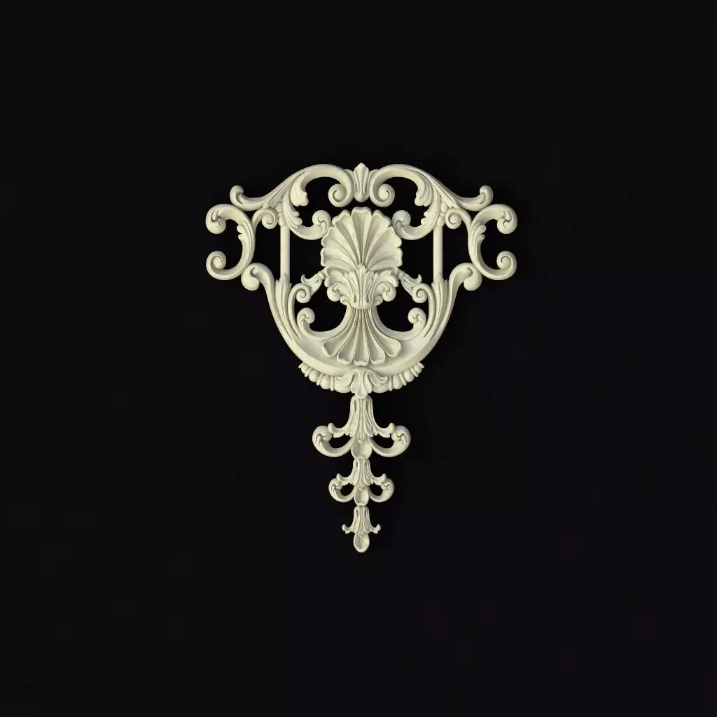 dekor ornate ornament 3D model_0