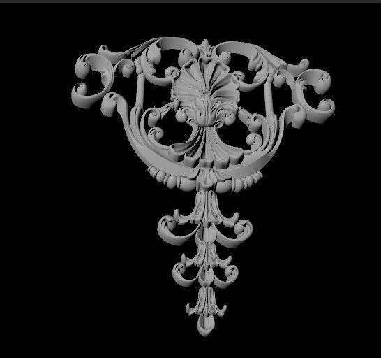 dekor ornate ornament 3D model_1