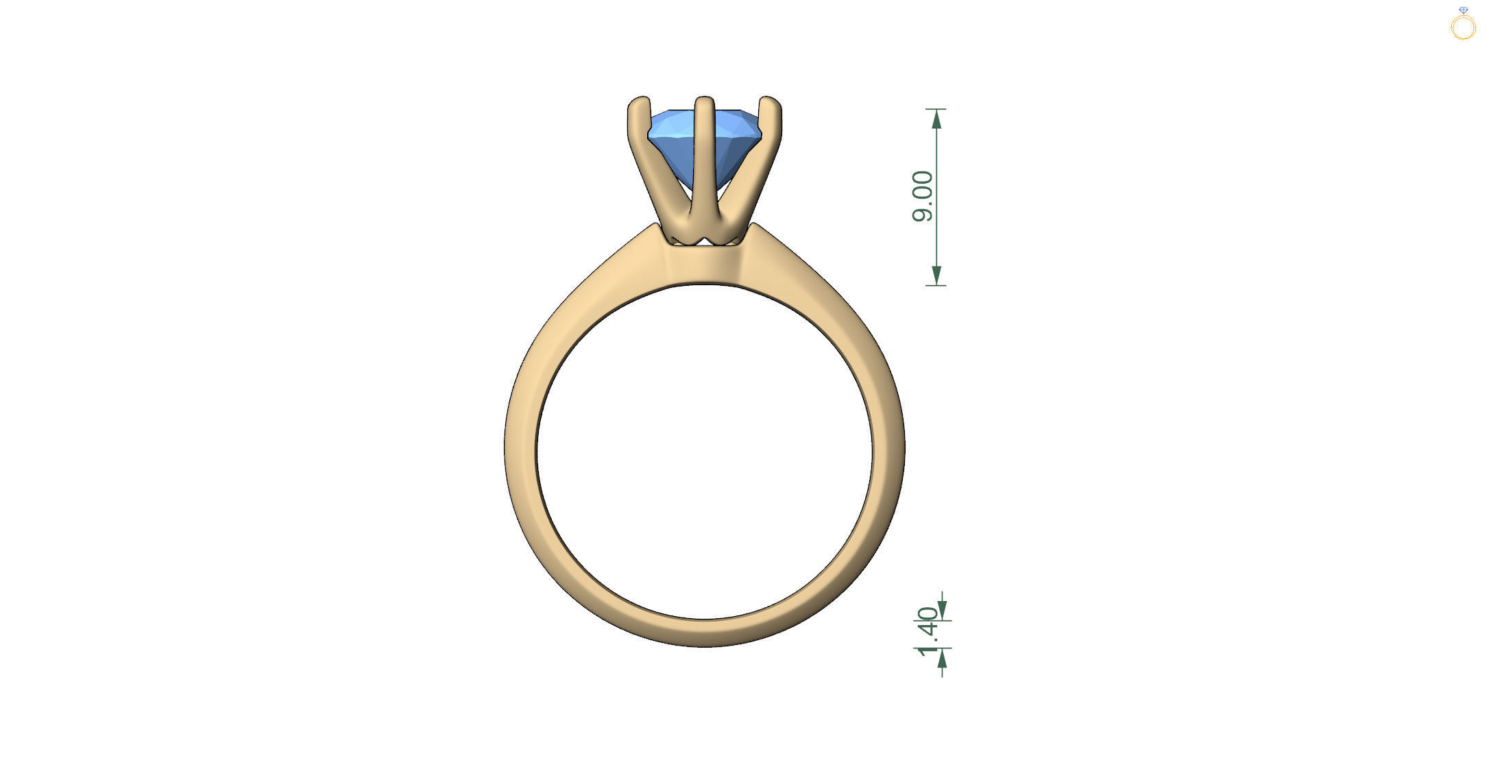ring Tiff 3D print model_10