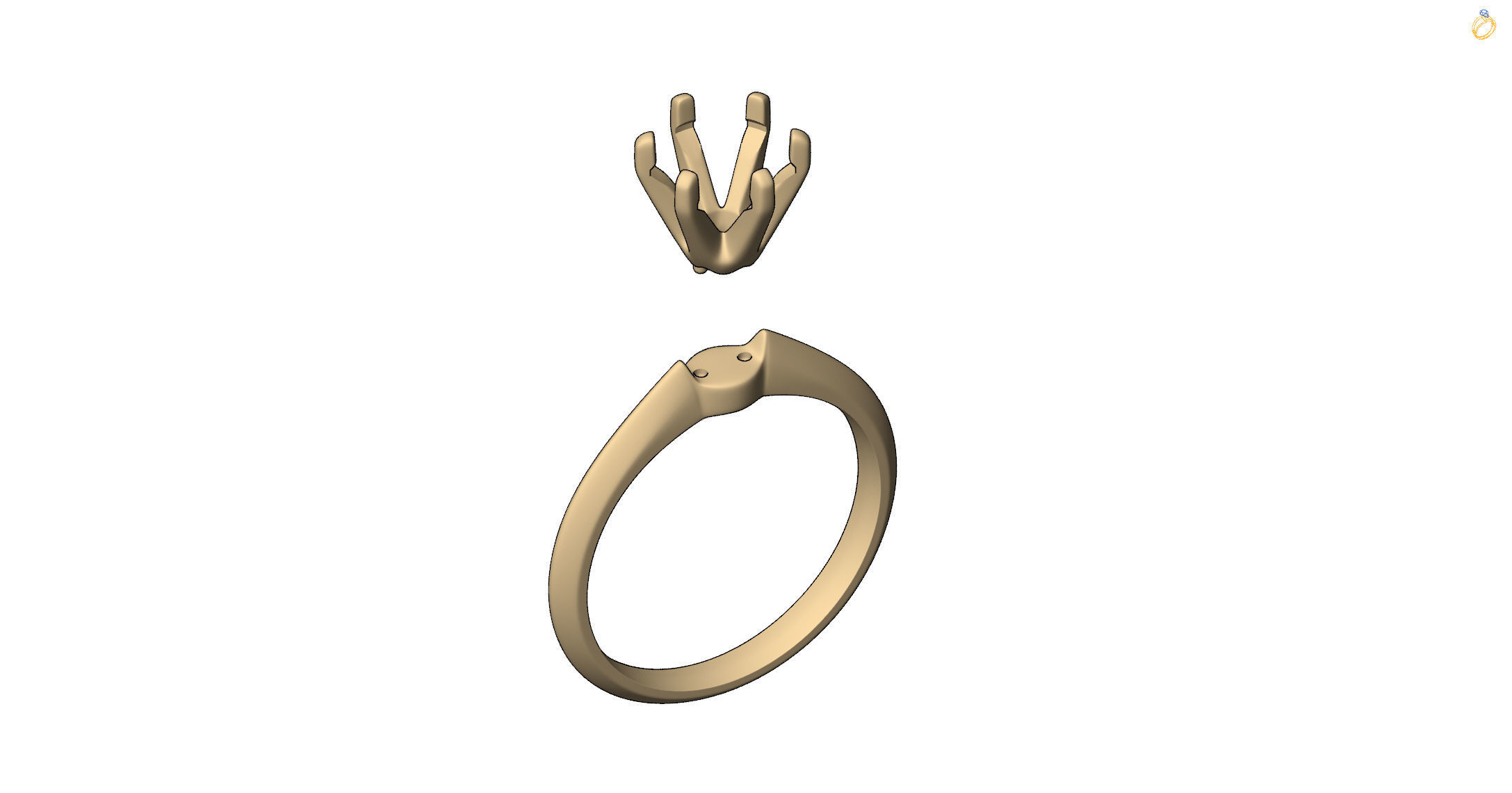 ring Tiff 3D print model_7