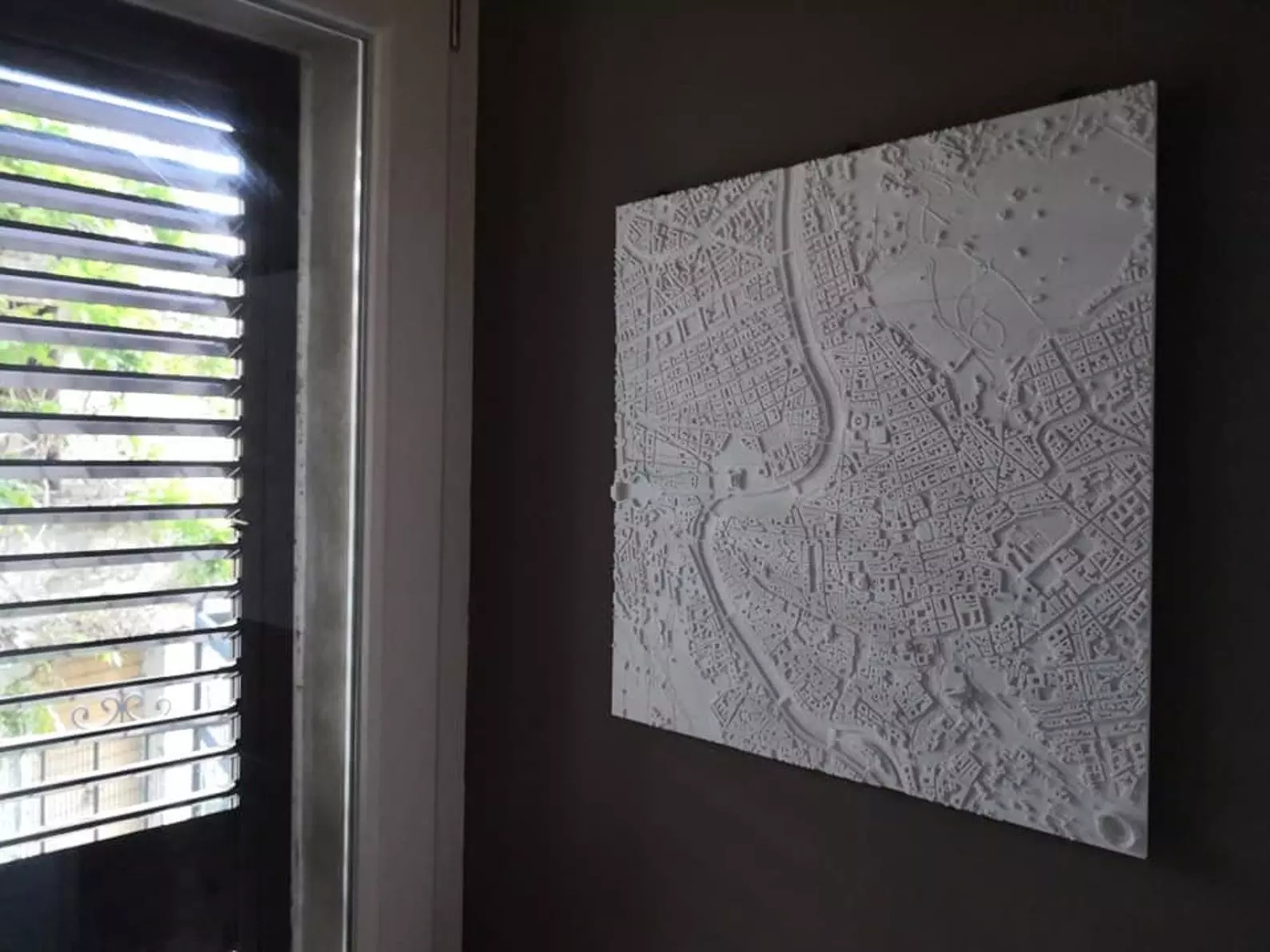 3D Rome Map City Art Landmark Model of Rome Skyline 3D print model_0