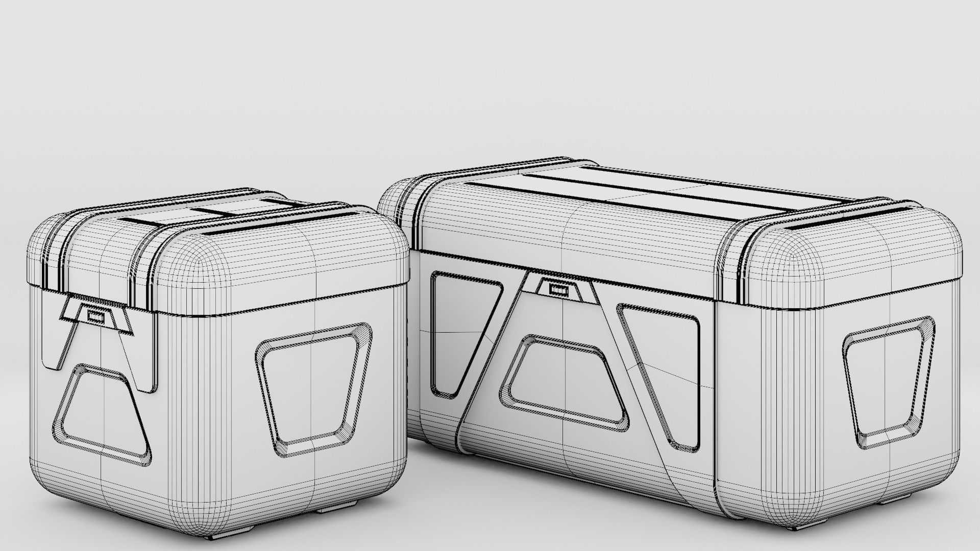 Sci Fi Cargo Container 2 3D model_6