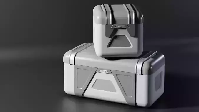 Sci Fi Cargo Container 2 3D model