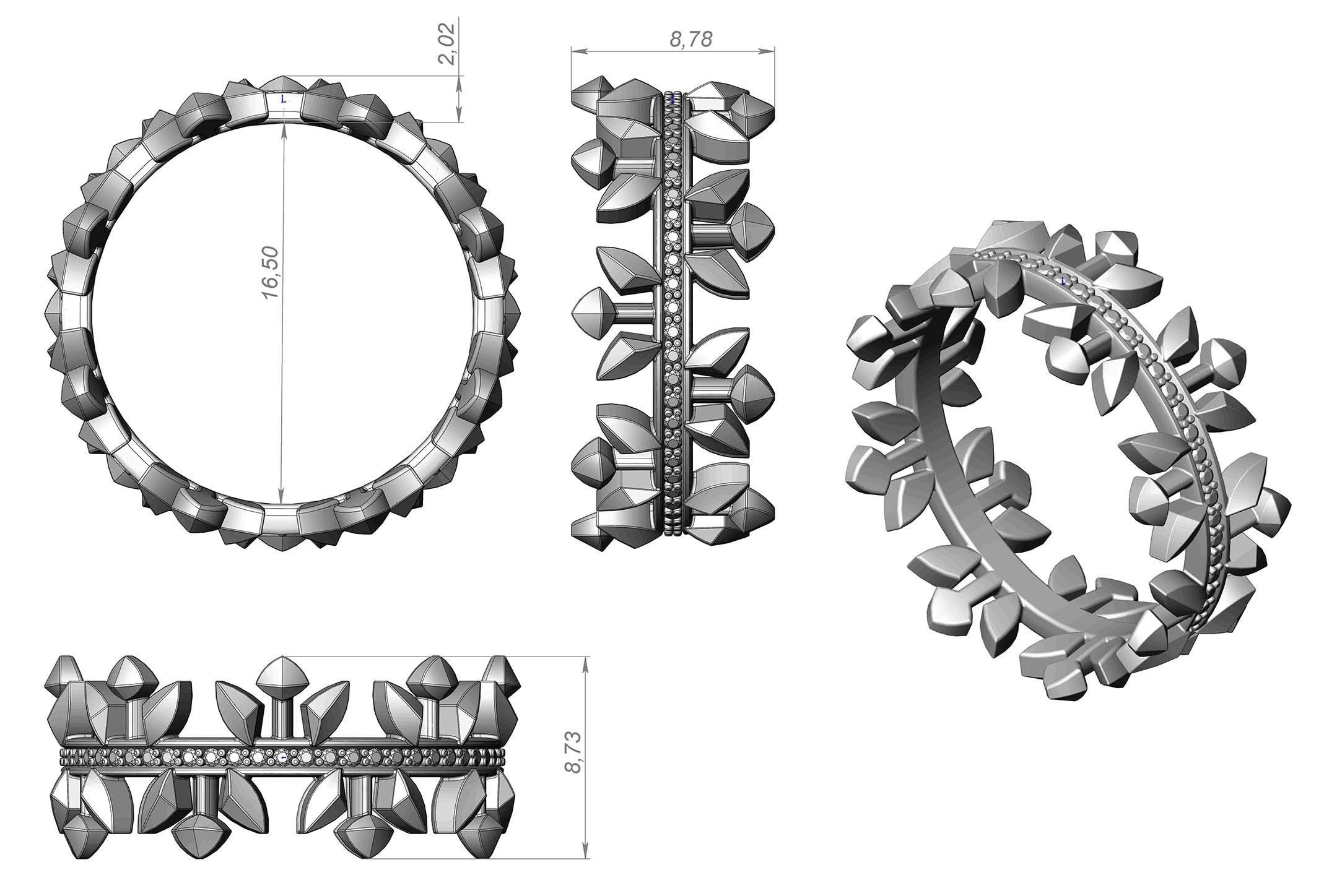 Ring 159-3 3D print model_6