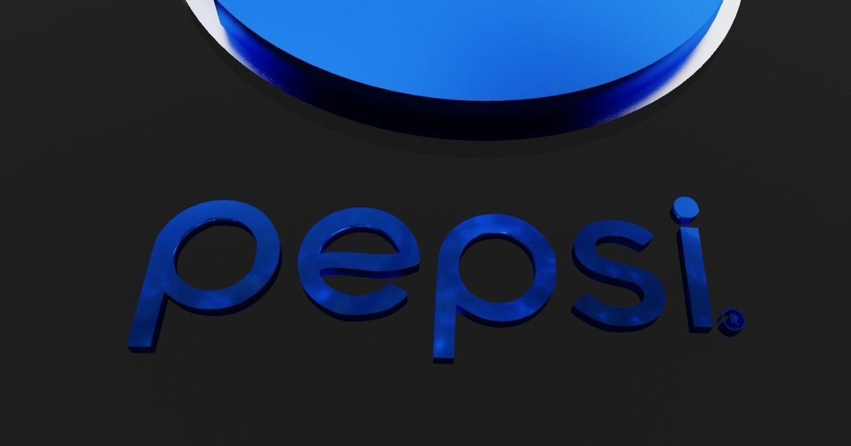 Pepsi Logo Low-poly 3D model 3D model_4