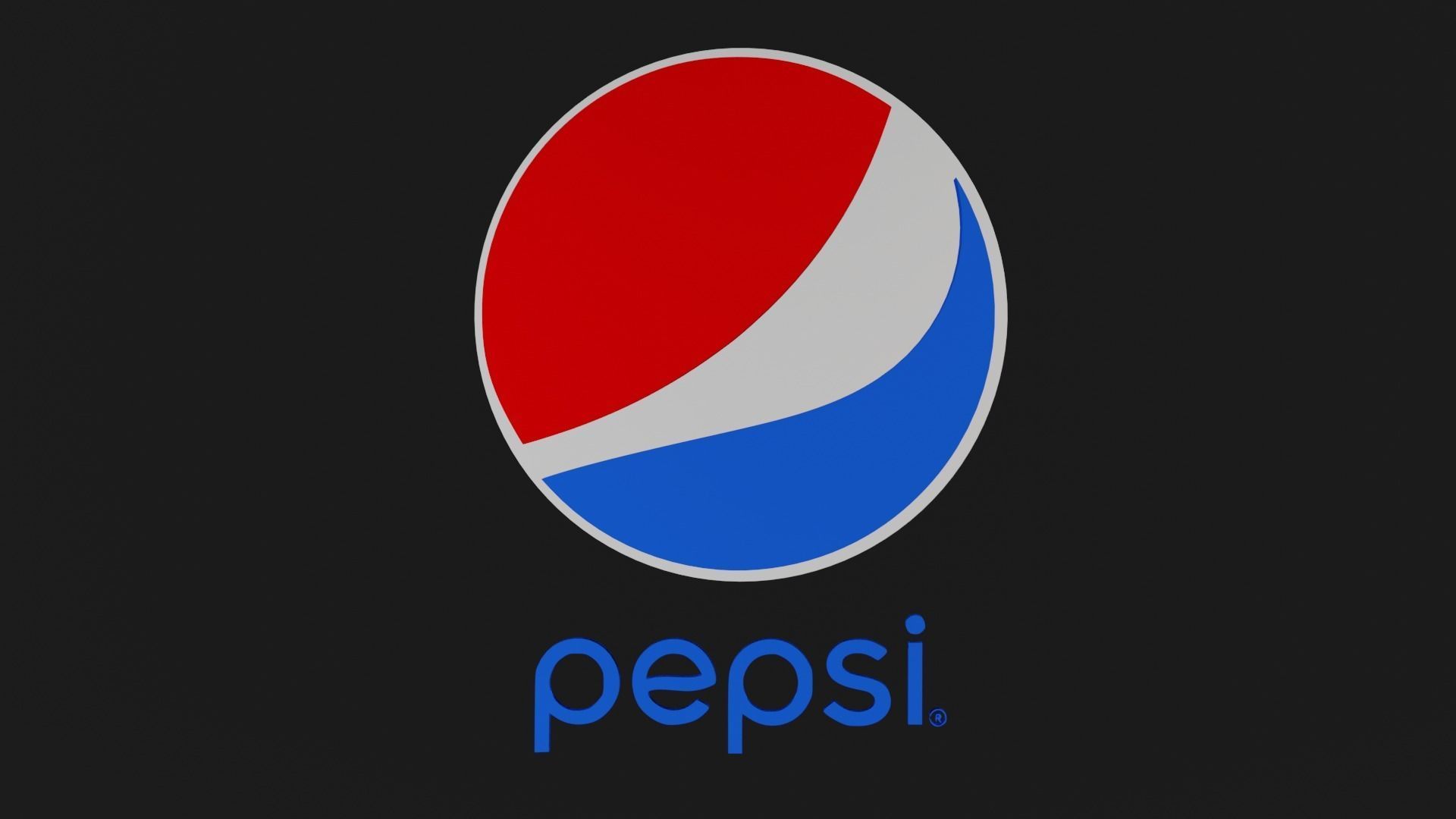 Pepsi Logo Low-poly 3D model 3D model_1