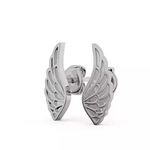 Embosed wing earrings 3D print model