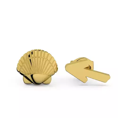 El Camino de Santiago symbols earrings 3D print model