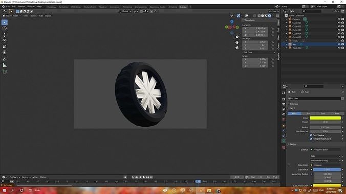 Wheel free 3D model | CGTrader