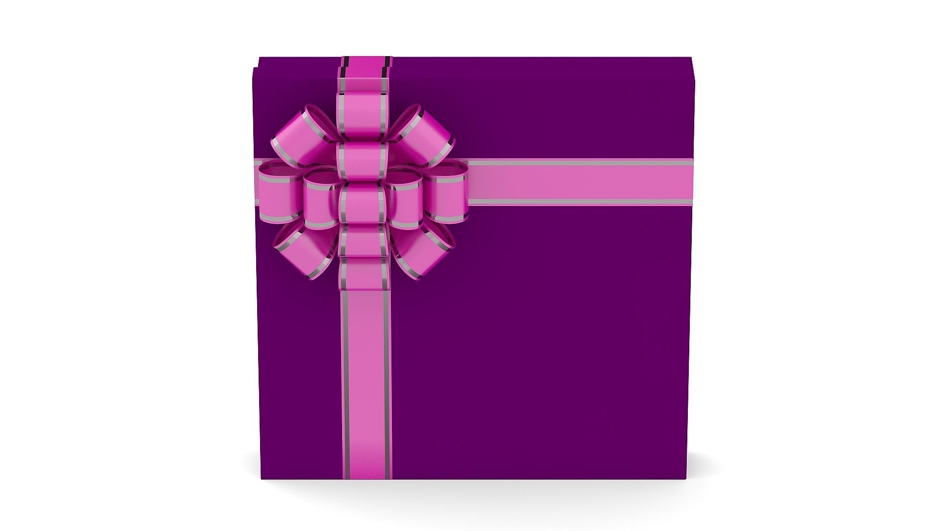 Gift box Low-poly 3D model_11