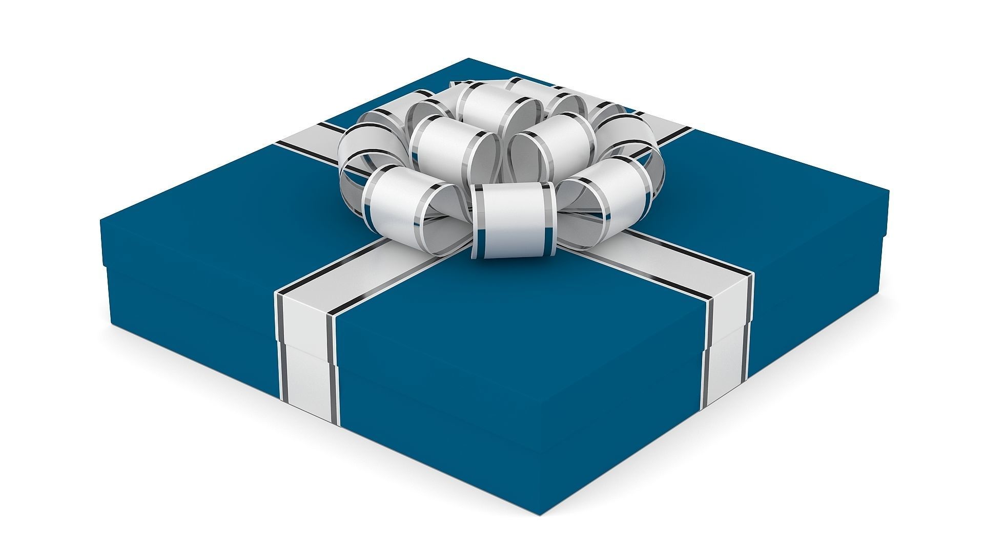 Gift box Low-poly 3D model_6