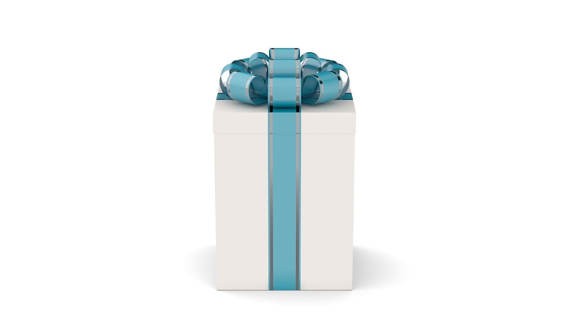 Gift box Low-poly 3D model_13