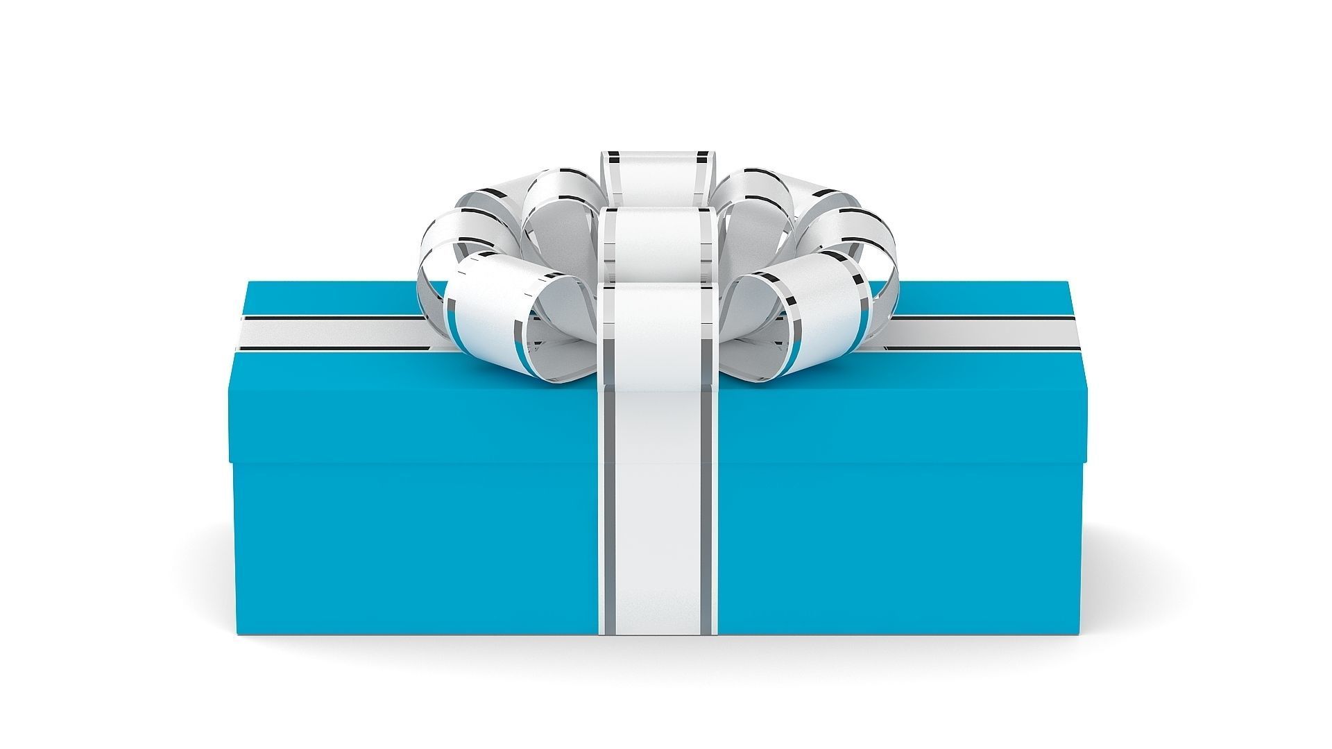 Gift box Low-poly 3D model_3