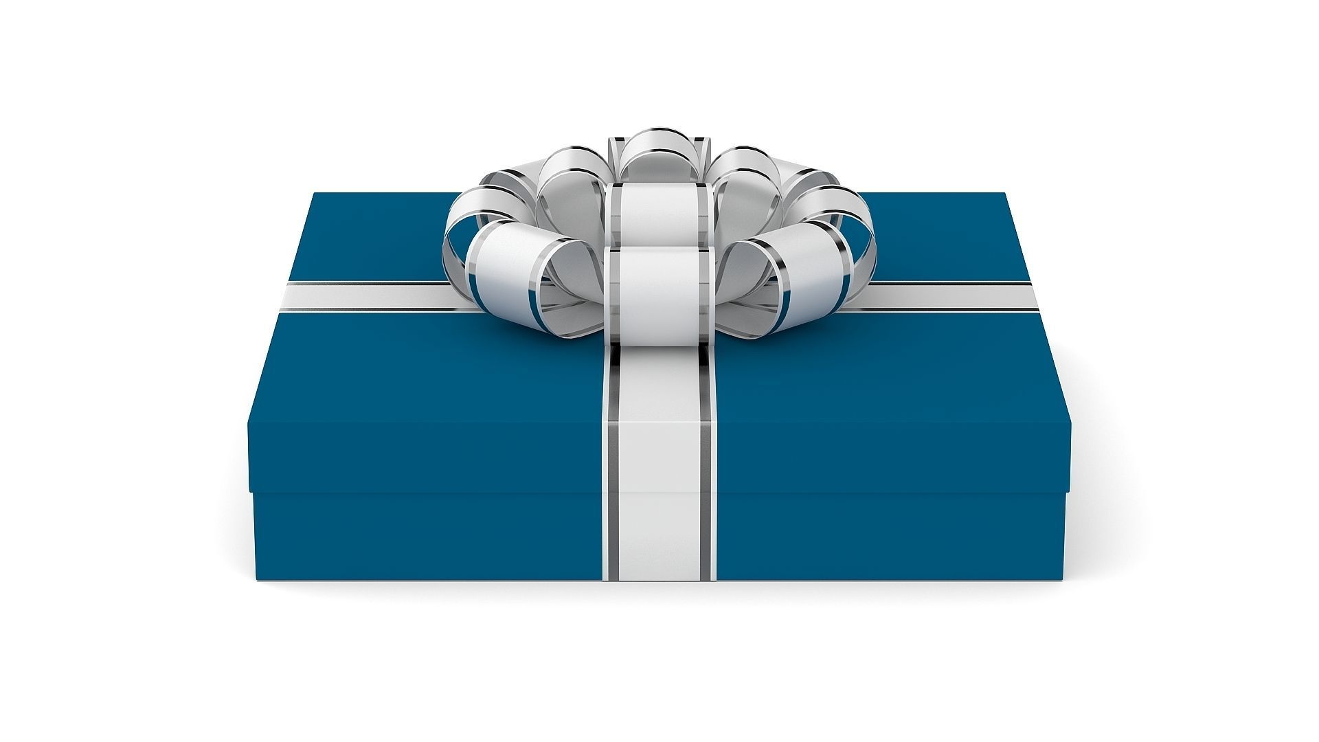 Gift box Low-poly 3D model_7