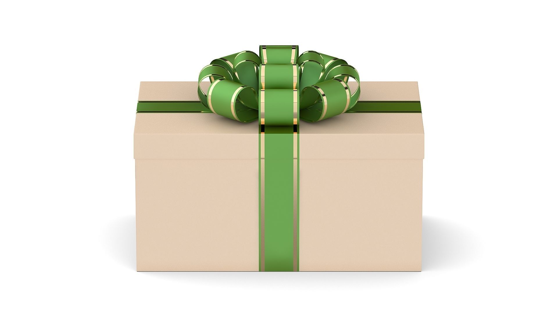 Gift box Low-poly 3D model_5