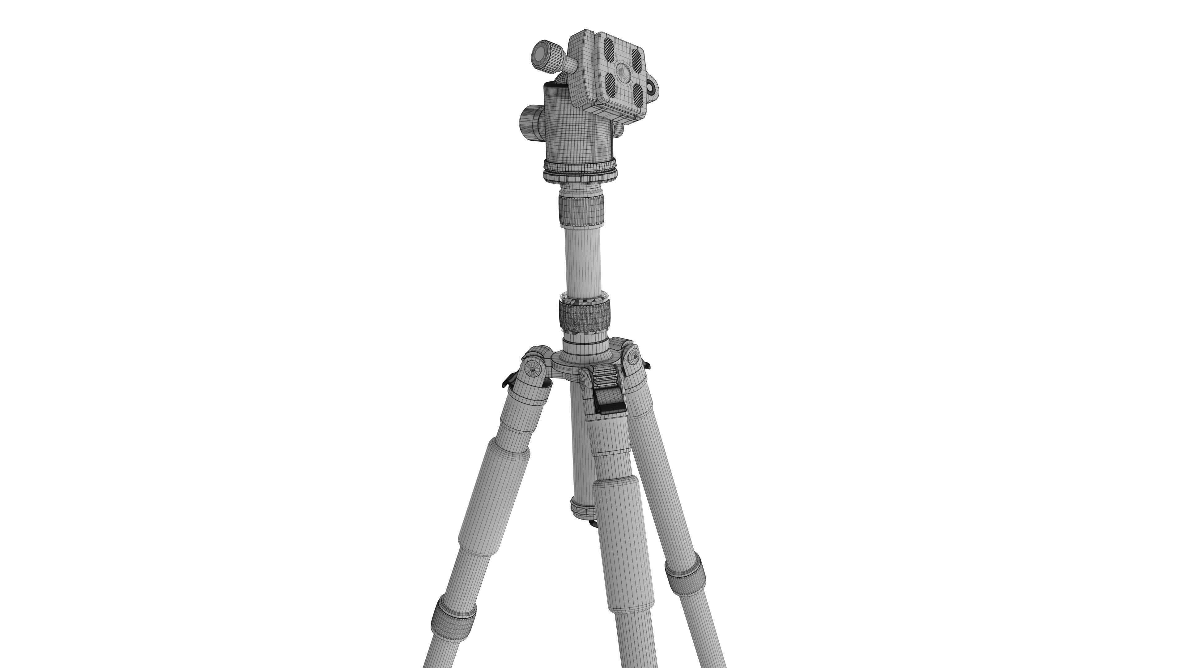 ZOMEi Ultra Travel Tripod with Twist Locks 3D model_8