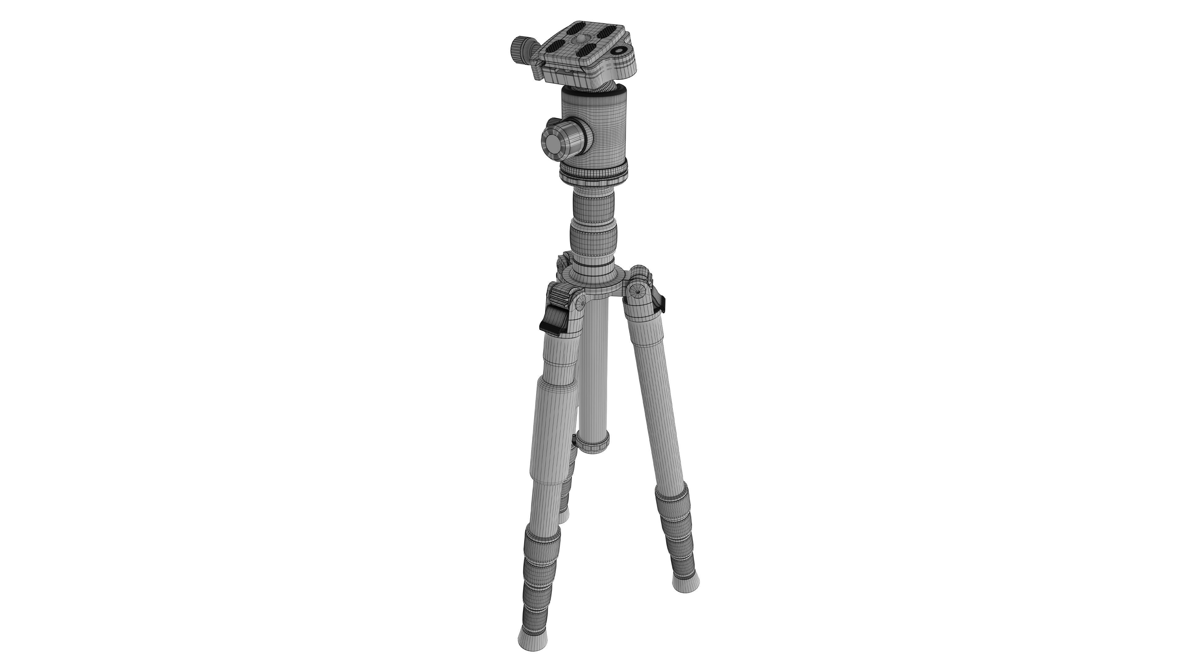 ZOMEi Ultra Travel Tripod with Twist Locks 3D model_5