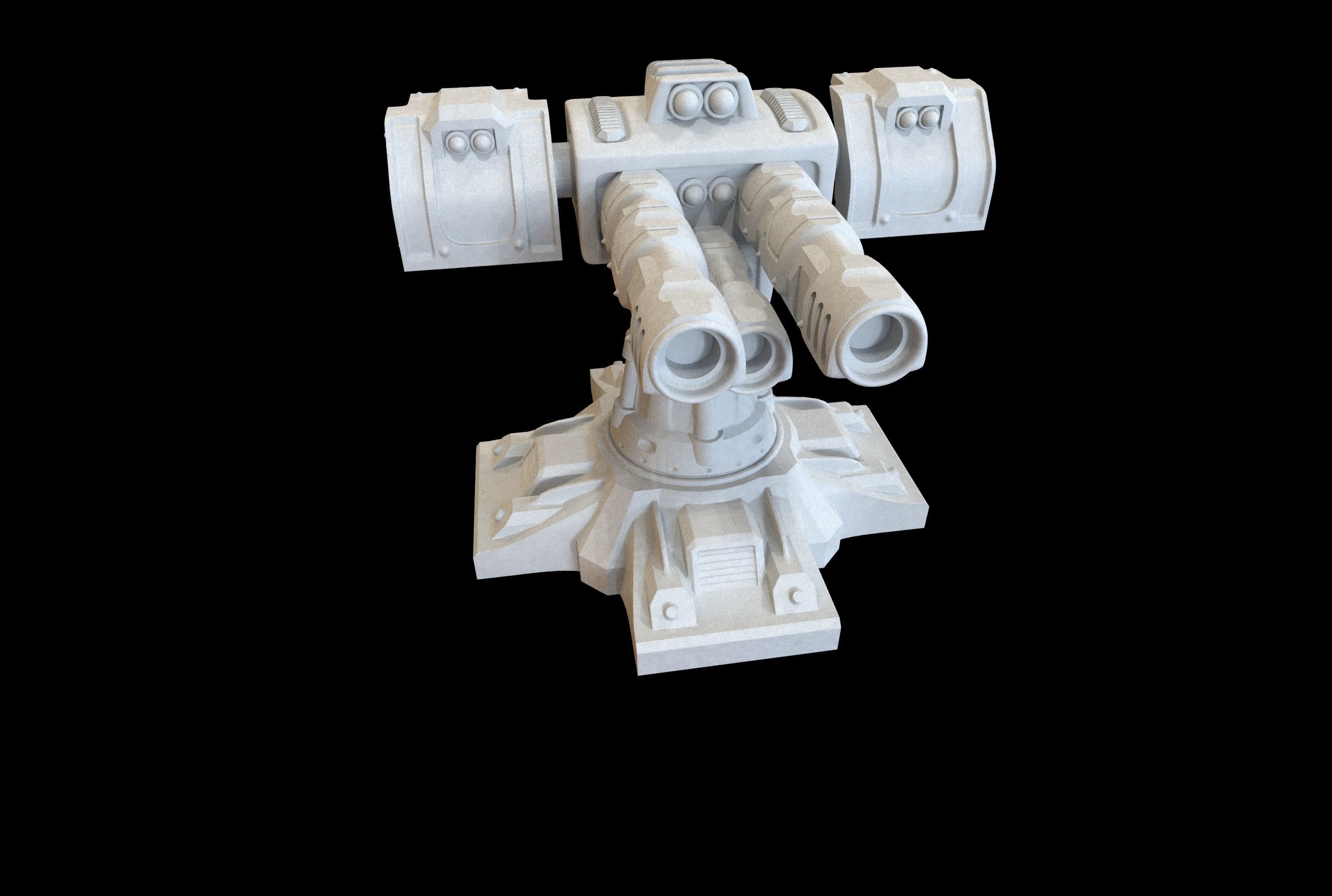 SCI FI TURRETS PACK 5pcs 3D print model_28