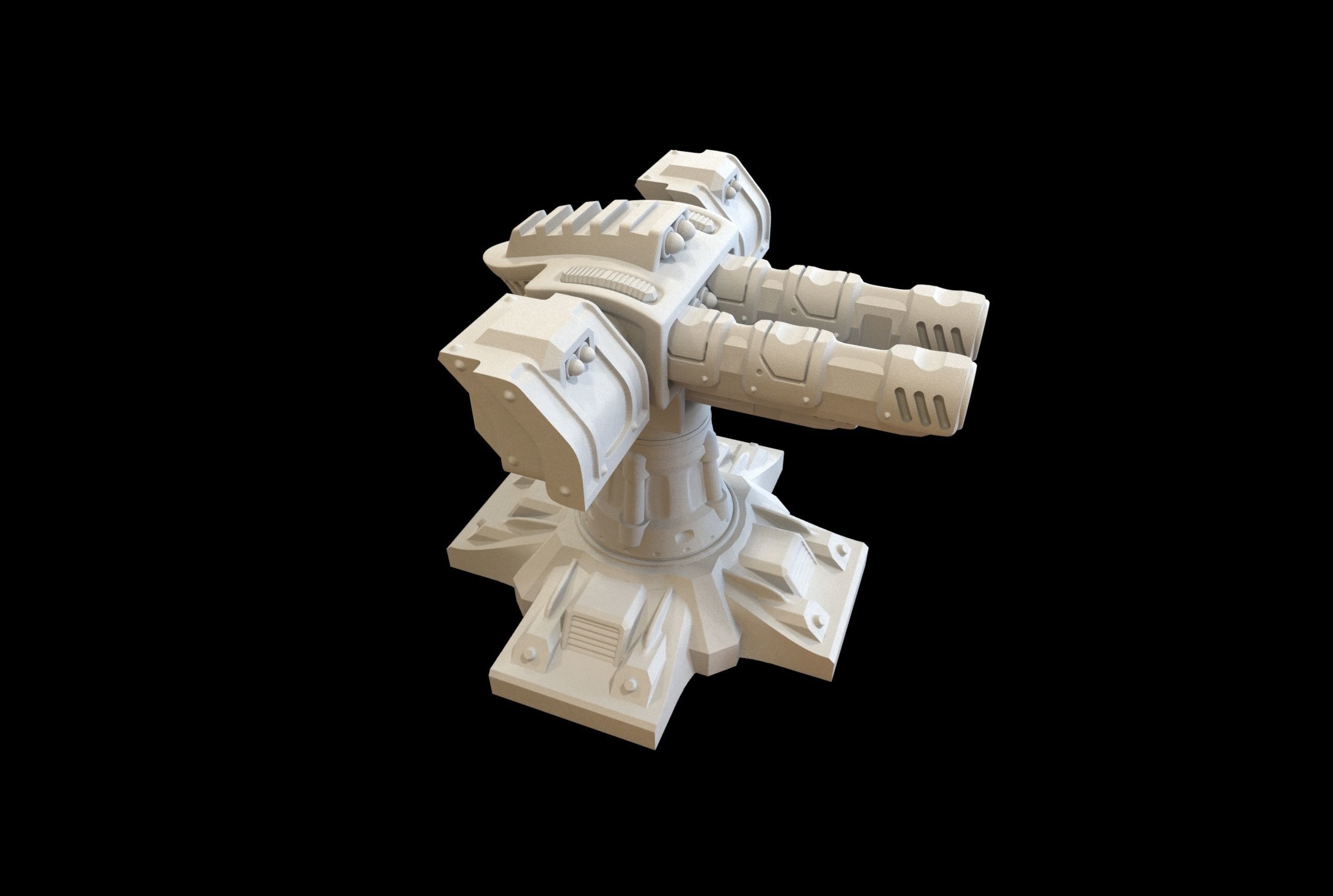 SCI FI TURRETS PACK 5pcs 3D print model_34