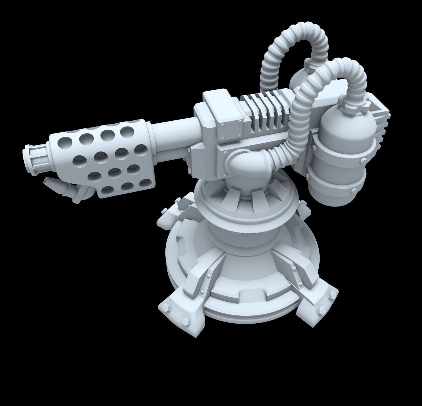 SCI FI TURRETS PACK 5pcs 3D print model_19