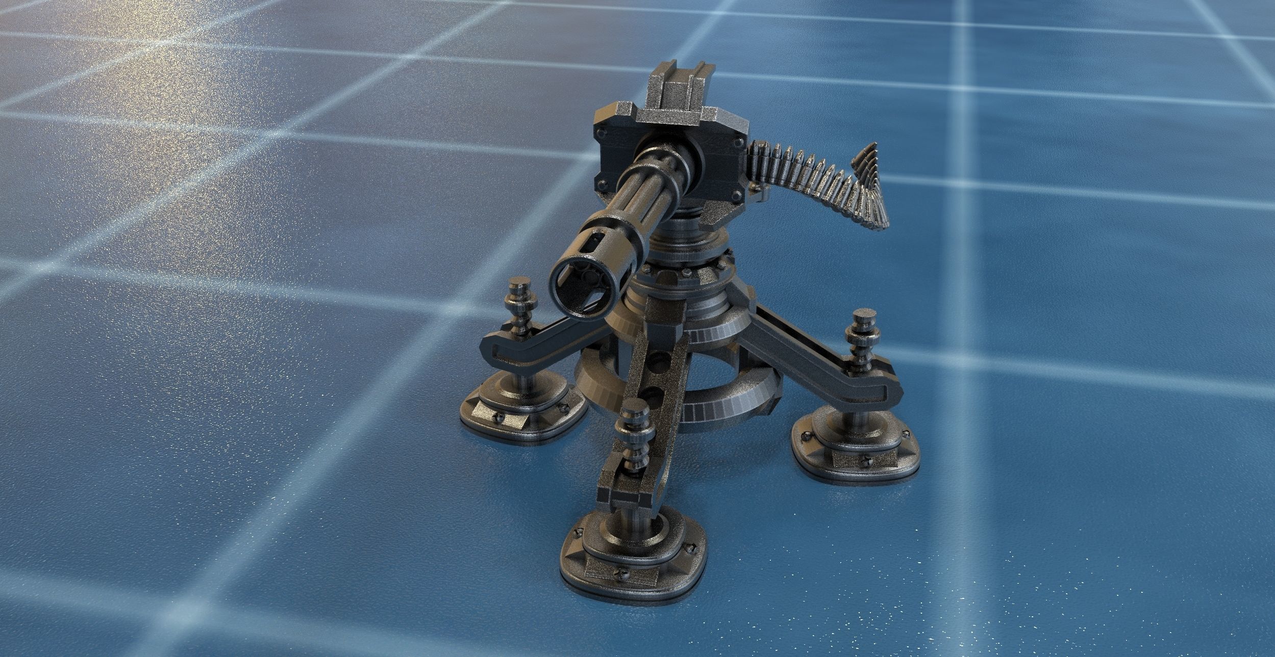 SCI FI TURRETS PACK 5pcs 3D print model_6