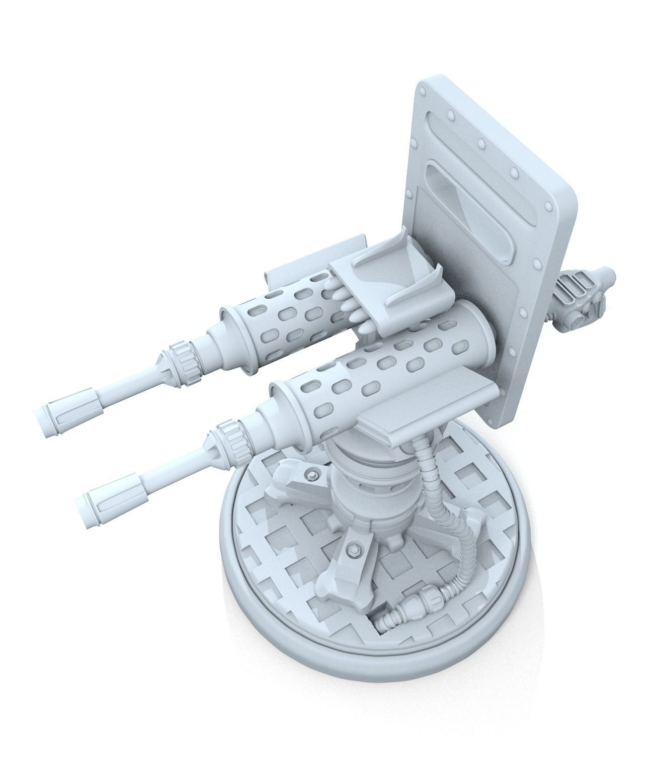 SCI FI TURRETS PACK 5pcs 3D print model_39