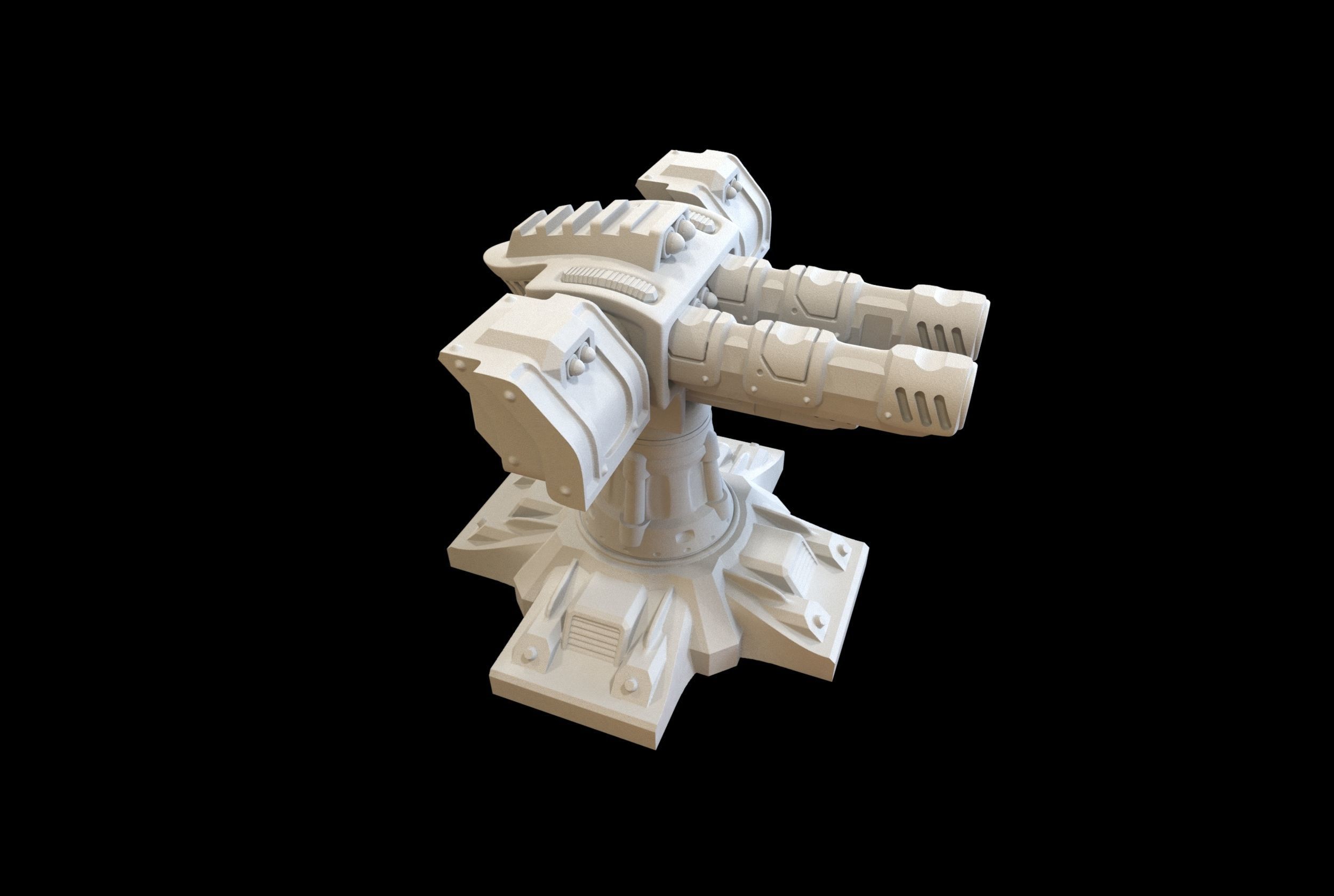 SCI FI TURRETS PACK 5pcs 3D print model_33