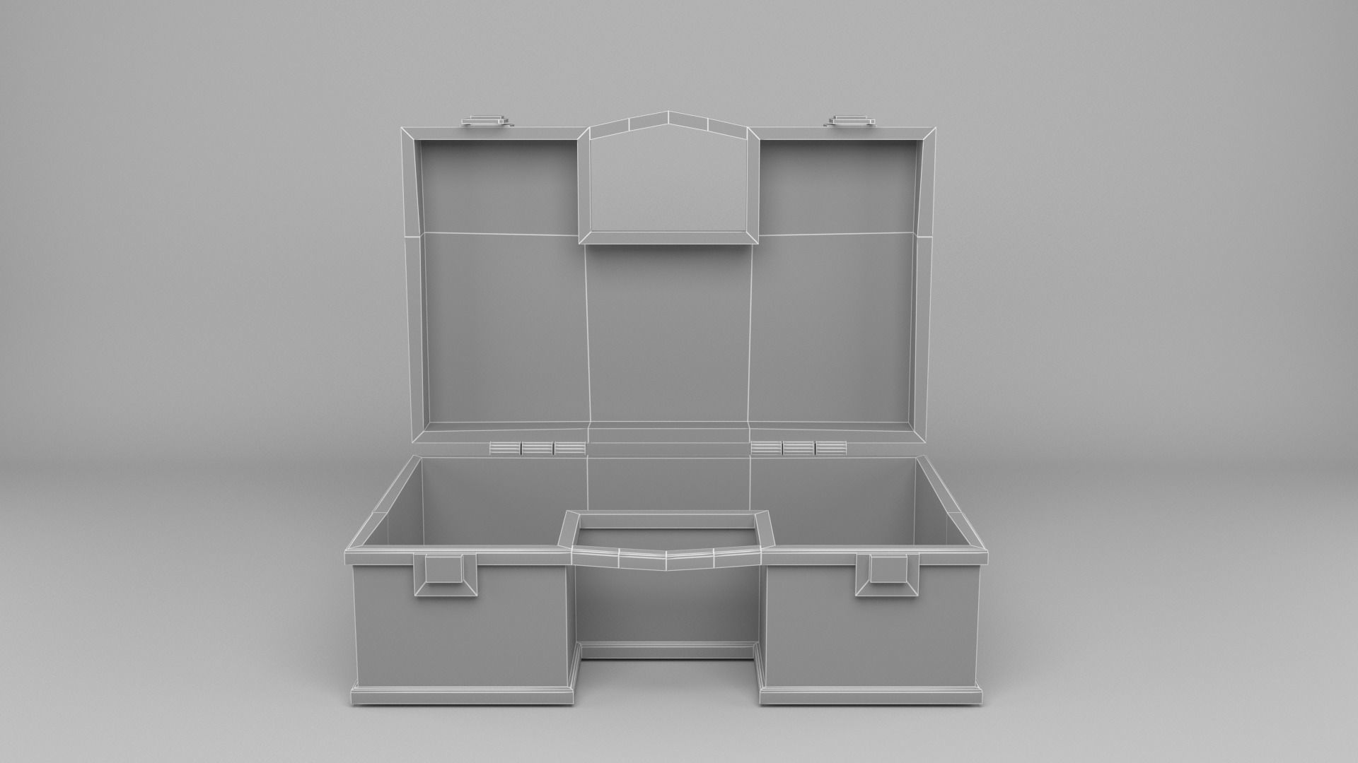  First Aid Box Low-poly 3D model_7