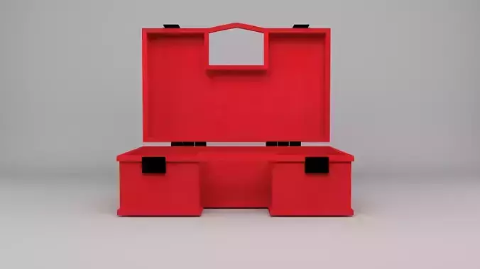  First Aid Box Low-poly 3D model
