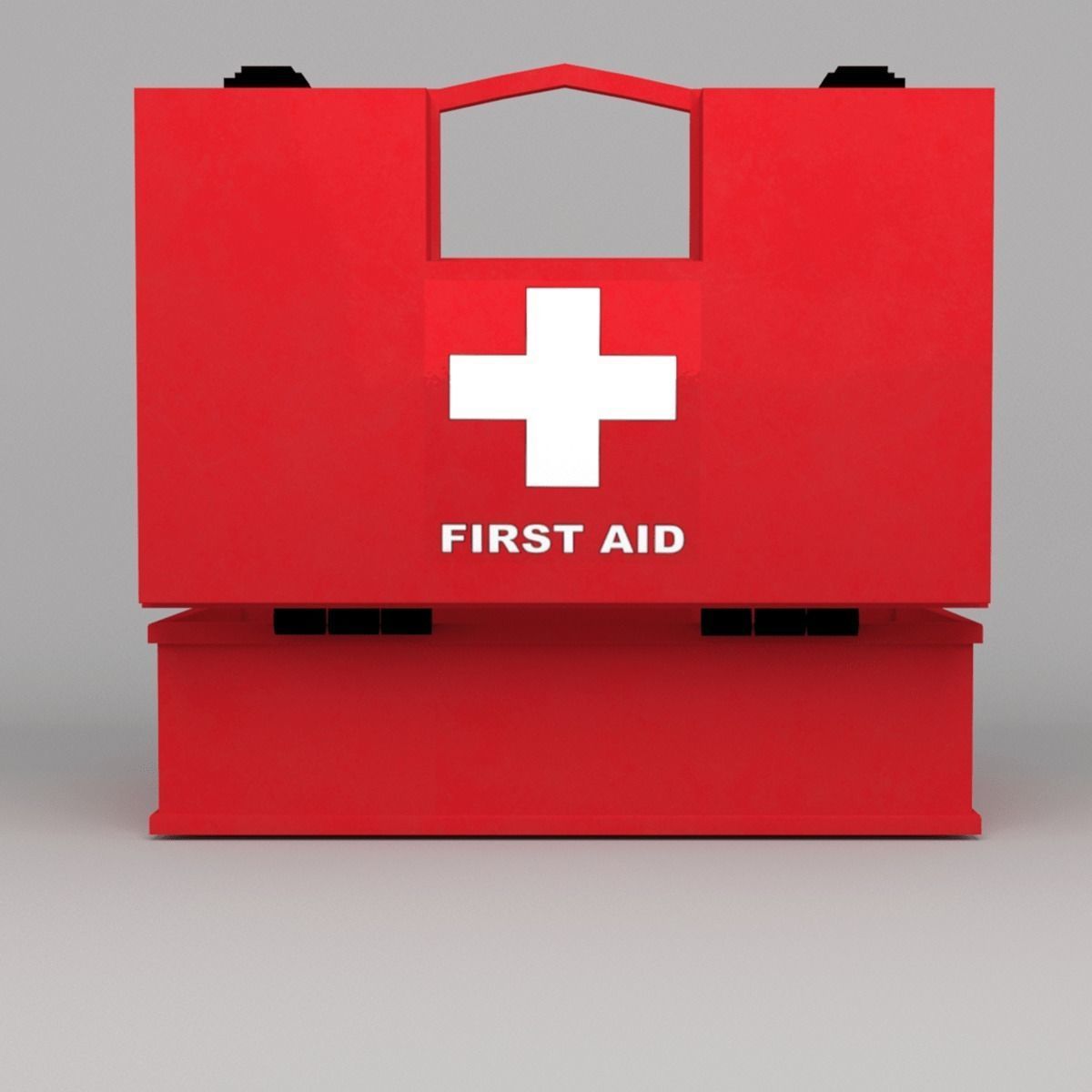  First Aid Box Low-poly 3D model_5