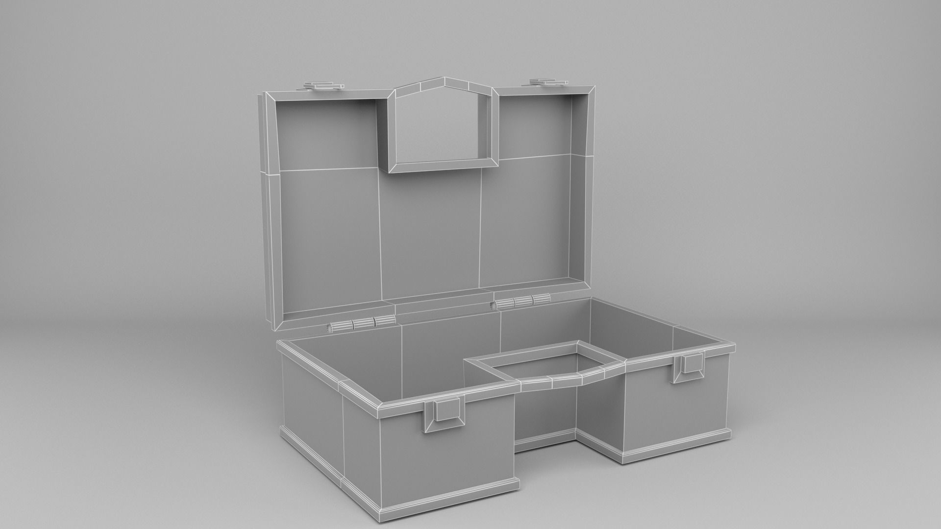  First Aid Box Low-poly 3D model_6