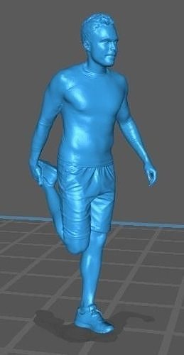 Man Stretching Free 3D print model