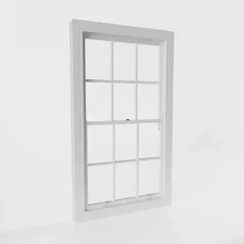12 Panel Sash Window 3D model