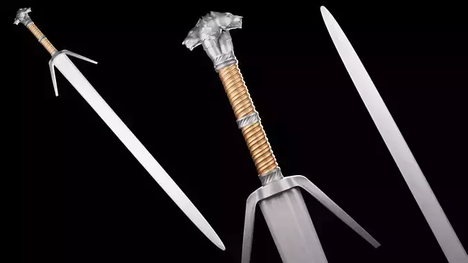 Geralt Silver Sword -The Witcher 3 Version
