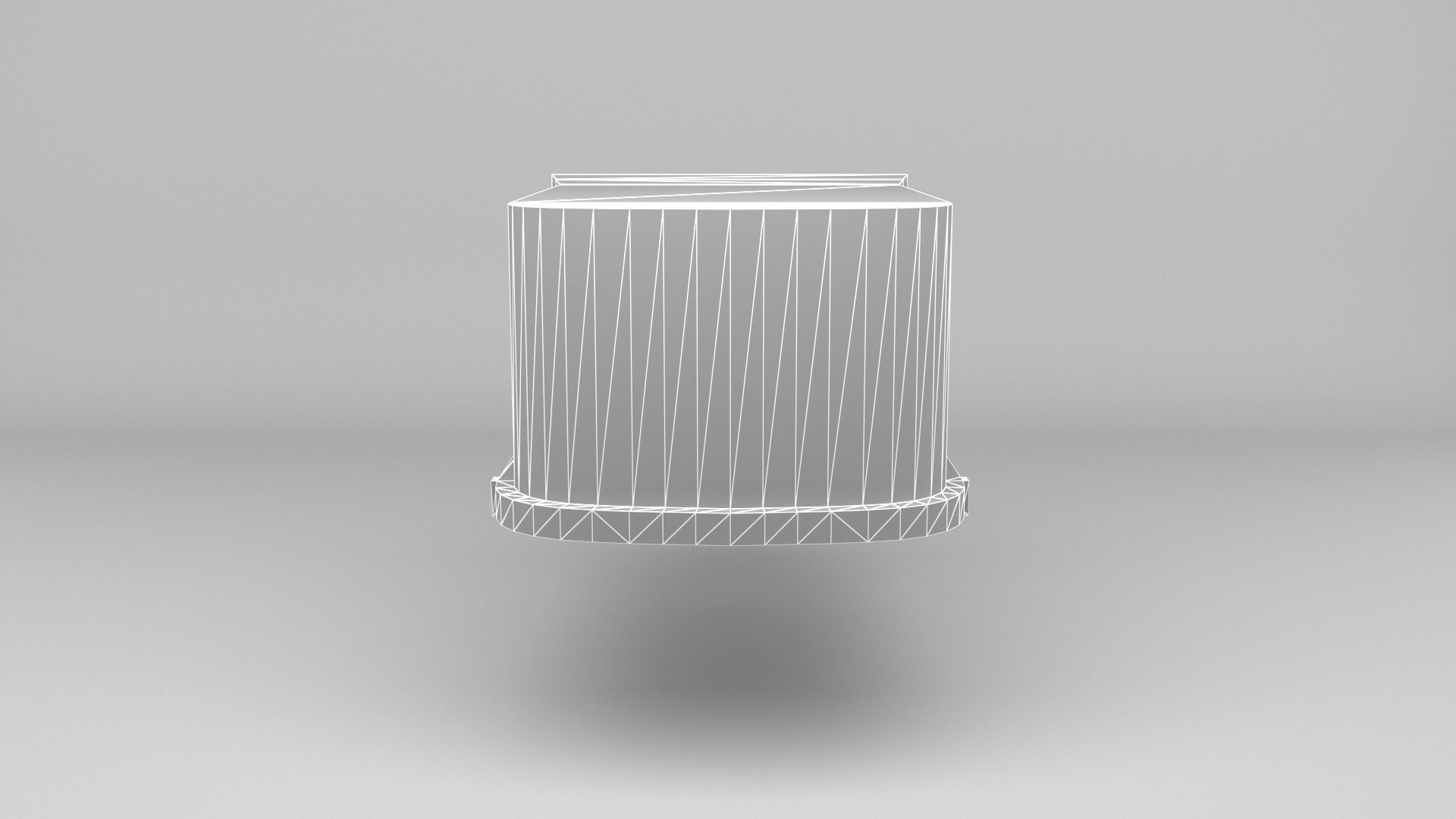 vintage radio Low-poly 3D model_12