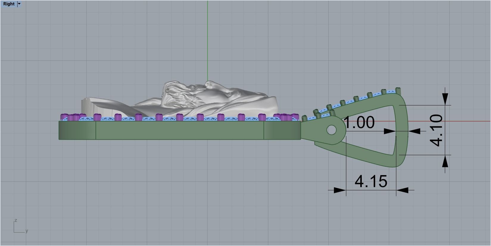 pendant jesus 3D print model_3