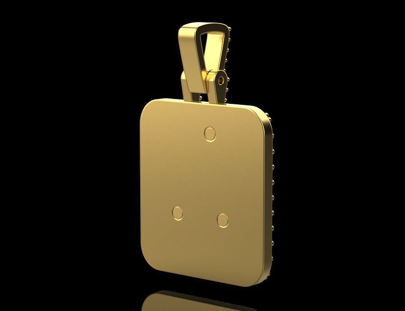 pendant jesus 3D print model_8