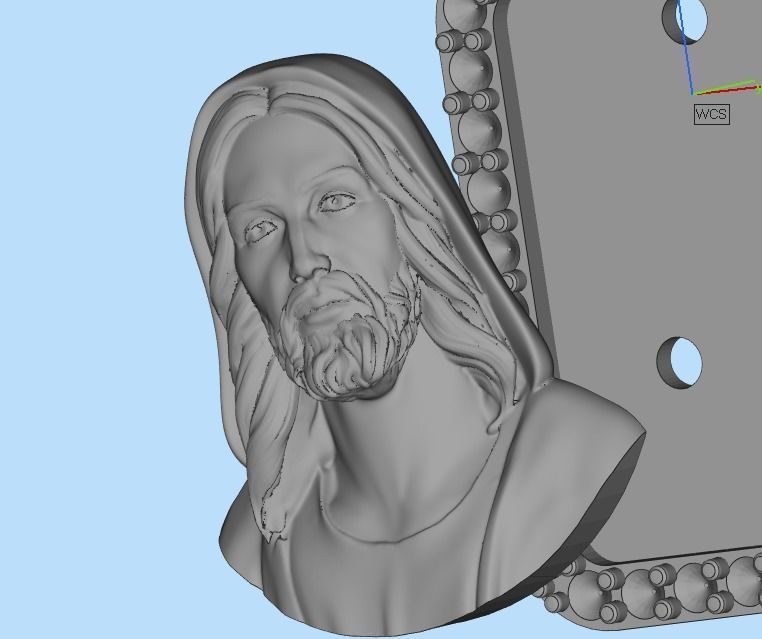pendant jesus 3D print model_22