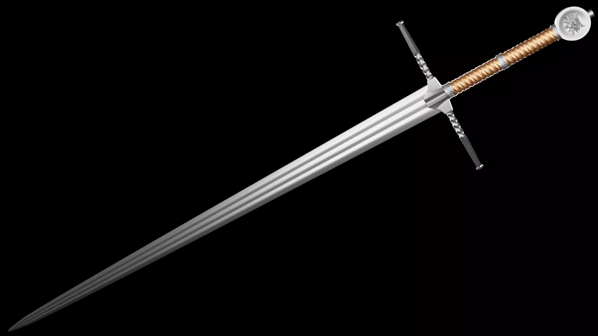 Geralt Steel Sword -The Witcher 3 Version 3D print model