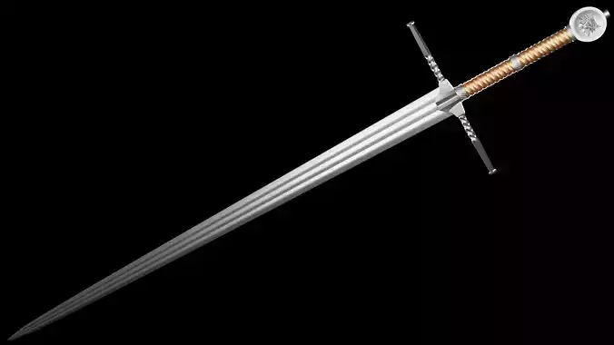 Geralt Steel Sword -The Witcher 3 Version 3D print model