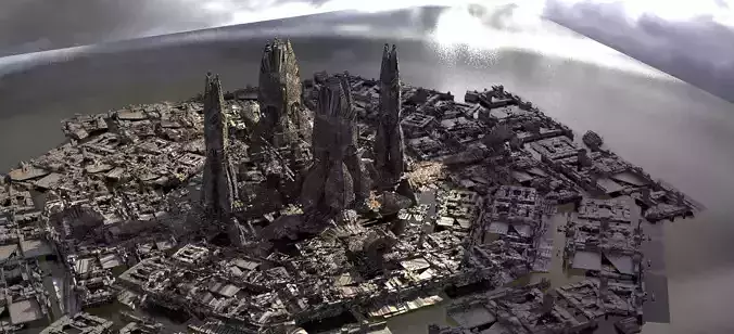 Sci Fi Energy reactor plant 3 3D