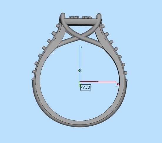 diamond wedding ring 3D print model_27