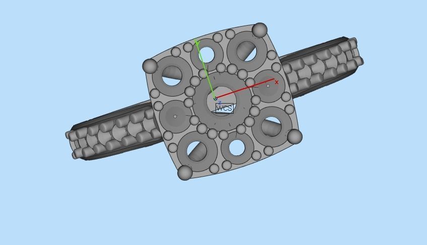 diamond wedding ring 3D print model_26