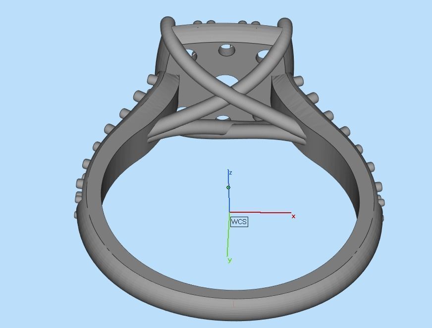 diamond wedding ring 3D print model_28