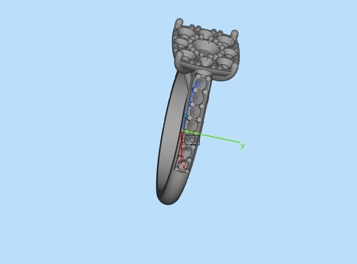 diamond wedding ring 3D print model_29
